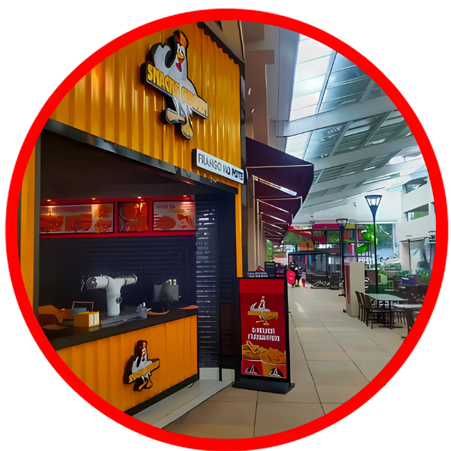 Unidade da Snacks Chicken em shopping